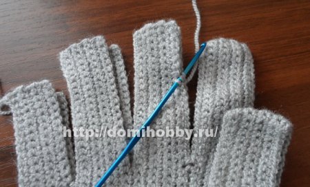 Вязание перчаток крючком