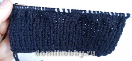 вязание манжеты носка