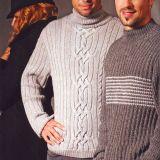 Вязание классического свитера для мужчины