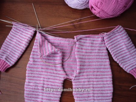 Вязание комбинезона для малыша