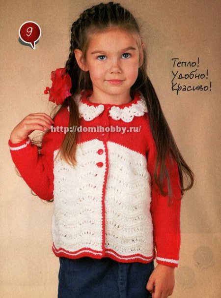 Вязание кофточки для девочки 4-х лет