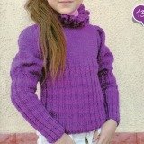 Вязание кофточки для девочки 9-10 лет