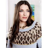 Пуловер с леопардовым узором