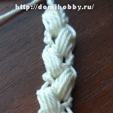 Вязание крючком шнура 