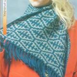 Вязание шарфа с жаккардовым узором