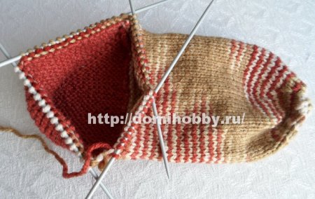 Вязание носков от пятки