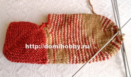 Вязание носков от пятки