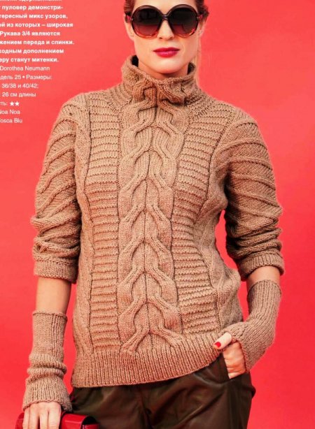 Вязание пуловера модель 2018