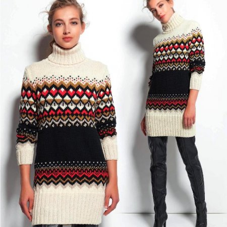 Длинный свитер или мини платье