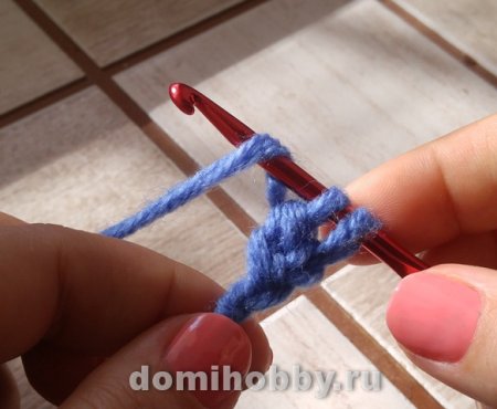 Набор петель крючком для вязания спицами