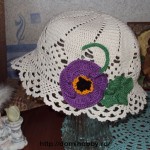 Летняя шляпка с цветком