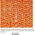 Сетчатые узоры вязания спицами